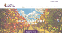 Desktop Screenshot of longislandwinetours.com