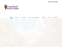 Tablet Screenshot of longislandwinetours.com